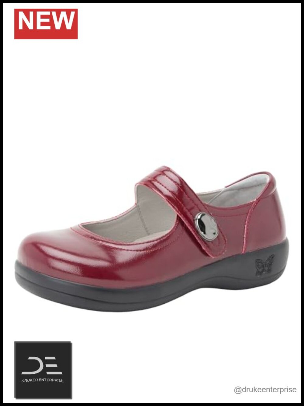 Vegan Leather Mary Jane Clog Slip-On Comfort Shoe for Nurses